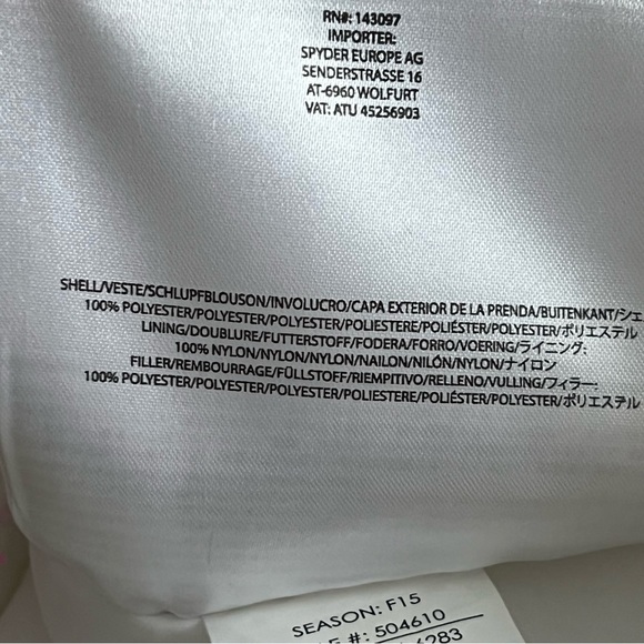 Spyder White Women's Ski Pants Size 8 Short - Picture 9 of 9